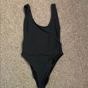 Aerie high cut open back one piece swimsuit